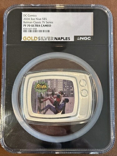 2024- DCコミックス- バットマン クラシックTVシリーズ- 3オンス- NGC- PF70 ウルトラカメオ