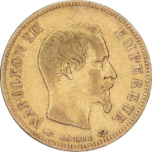 [#1213700] フランス、10フラン、ナポレオン3世、1857年、パリ、金貨、BC+、ガドゥリー：1014-