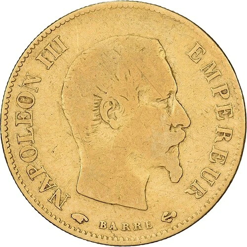 [#1213702] フランス、10フラン、ナポレオン3世、1859年、パリ、金貨、BC+、ガドゥリー：1014-