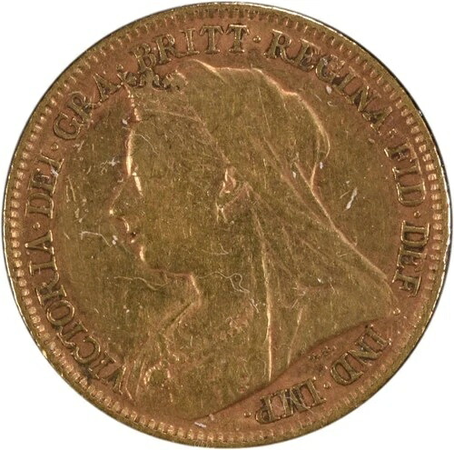 1895年 イギリス 1/2ソブリン金貨 KM784 VF 未認定 #905｜WORLD RESOURCE【QUEEN店】