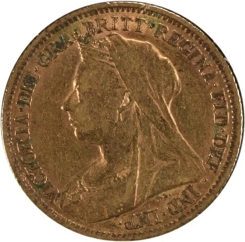 1899年 イギリス 1/2ソブリン KM784 VF 未認定 #906｜WORLD RESOURCE【QUEEN店】