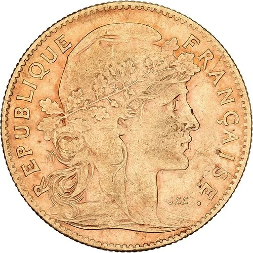 [#1202124] フランス、10フラン、マリアンヌ、1907年、パリ、金貨、BC+、KM:846-｜WORLD RESOURCE【QUEEN店】