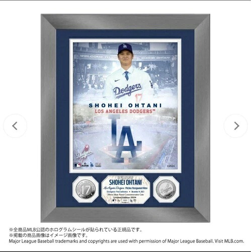 ドジャース 大谷翔平 メモリアル コイン写真 2枚セット ミント 2024｜WORLD RESOURCE【QUEEN店】