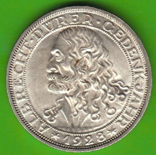 銀貨 3 ライヒスマルク 1928 D デューラー ほぼ未使用 グレート nswleipzig｜WORLD RESOURCE【QUEEN店】