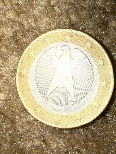 1 ユーロ 2002 A ドイツ コイン 流通品ですが美品です。