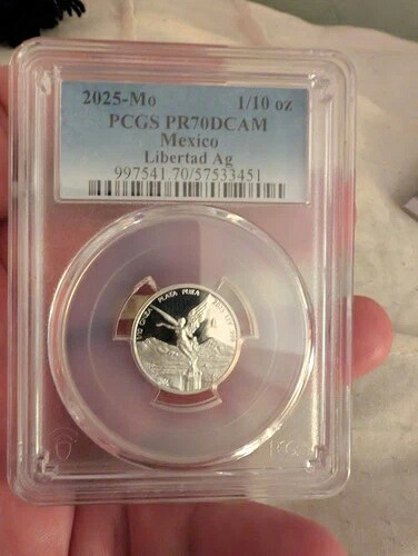 2025年 メキシコ産 シルバー プルーフ 1/10オンス リベルタッド PCGS PR70|WORLD RESOURCE【QUEEN店】