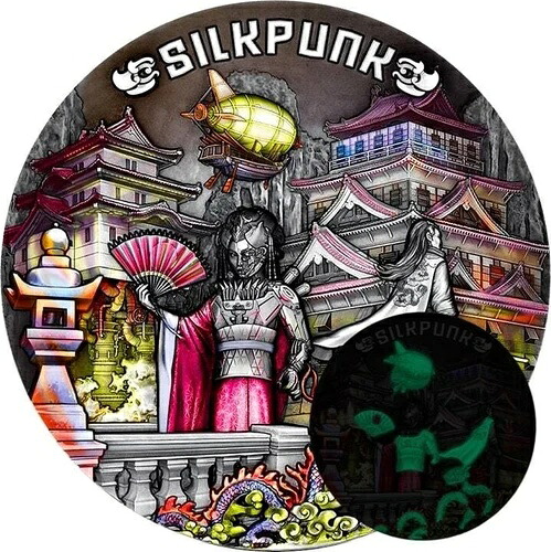 2022 SILKPUNK ザ・パンク・ユニバース 2オンス UVハイレリーフ 純銀 5ドルコイン ニウエ