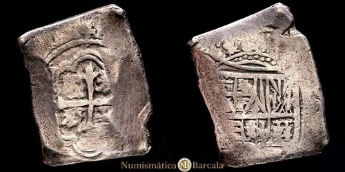 カルロス 2 世 8 レアル (26,56 グラムモス) (1665-1700) メキシコ KM 46;カル。ティーポ 108 MBC