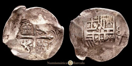 フェリペ 3 世 8 レアル (23,57g) (1598-1621) メキシコ CAL-Tipo-881 MBC-