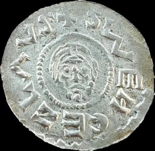 ボヘミア公ブレティスラフ2世(1092-1100年)。プラハ造幣局所蔵の銀貨。非常に希少。