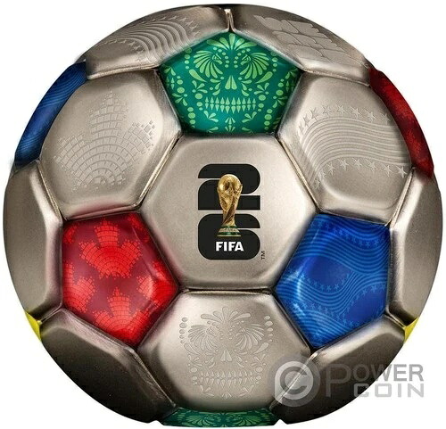 FIFA 球状サッカー 3オンス 銀貨 10ドル ソロモン諸島 2026年以降