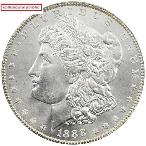 アメリカ 1888年 1ドル 1オンス 銀貨 PCGS MS64 モルガン・ダラー｜WORLD RESOURCE【QUEEN店】