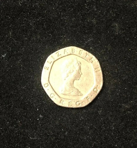 1983年 イギリス エリザベス2世 20ペンス硬貨 希少流通硬貨