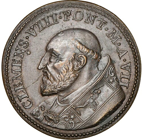 1593年 バチカン - 教皇クレメンス8世 - 銅メダル - 1590-92年の飢饉 - NGC MS63BN｜WORLD RESOURCE【QUEEN店】