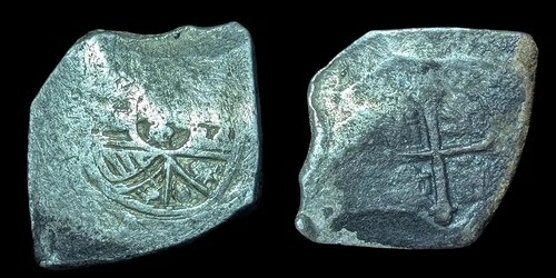 海賊コブ スペイン植民地時代 メキシコ 8レアル 1711-1728 希少、26.5 G*
