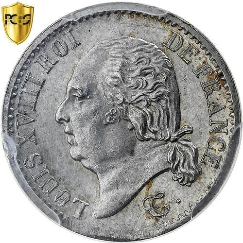 [#868228] フランス、ルイ18世、1/4フラン、ルイ18世、1819年、パリ、銀貨、PCGS-｜WORLD RESOURCE【QUEEN店】