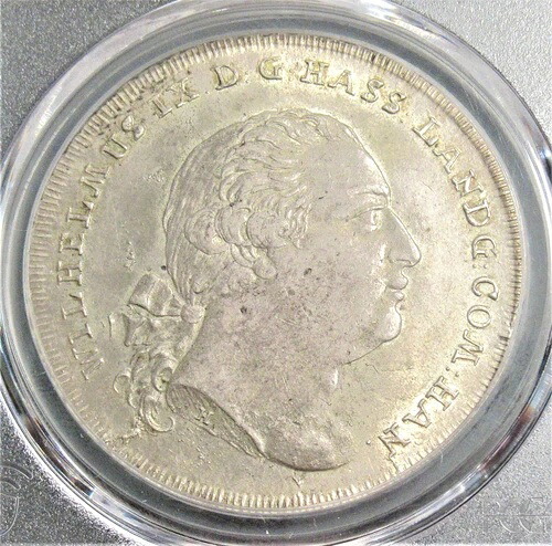ドイツ: ヘッセン＝カッセル 1794-FH シルバー ターラー Dav-2305 PCGS AU-55。｜WORLD RESOURCE【QUEEN店】