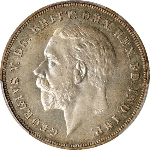 1935年英国クラウン。縁文字入り。PCGS SP 65。KM-842