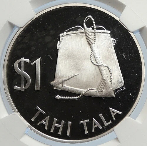1979年 トケラウ諸島 純正バケット＆ロープ オールドプルーフ シルバー 1ドルコイン NGC i105770