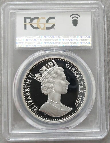 ジブラルタル 銀貨 クラウンコイン 1997年 KM#604 イスラム文明 PCGS PR69