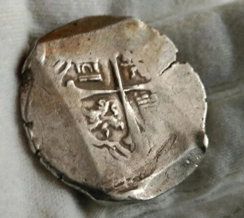海賊コブとスペイン植民地コイン * フェリペ4世 銀貨 8レアル メキシコ Mo-D 1628
