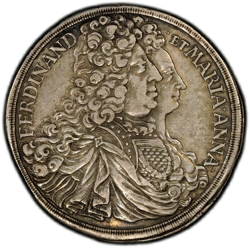 1696-MIM シュヴァルツェンベルク ターラー PCGS XF40 フェルディナント・ヴィルヘルム・エウセビウス DAV-7702 KM-17