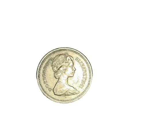エリザベス女王 1ポンド硬貨 1983年