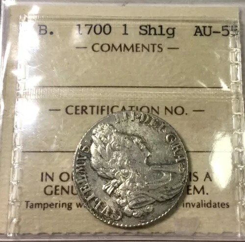 1700 年 イギリス 1 シリング ウィリアム 3 世 KM#604.1 旧 ICCS AU55 素晴らしいコインです!｜WORLD RESOURCE【QUEEN店】
