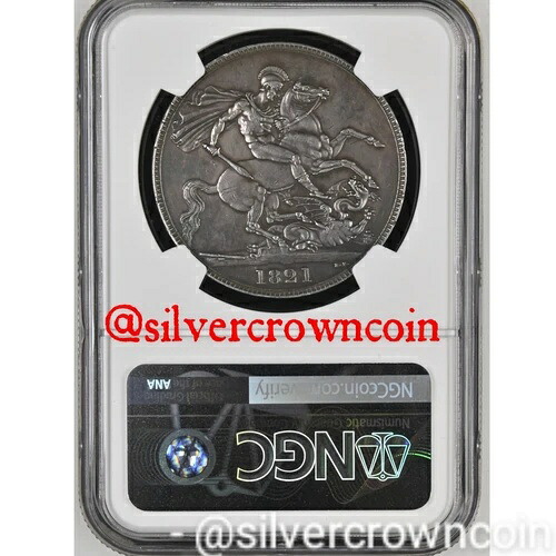 SCC グレートブリテン UK 1 クラウン 1821 SECUNDO。.925 シルバードルコイン。NGC AU 詳細｜WORLD RESOURCE【QUEEN店】