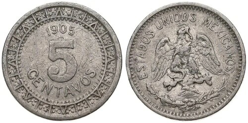 メキシコ - メキシコ 5 センターボ 1905-1955 - さまざまな年｜WORLD RESOURCE【QUEEN店】