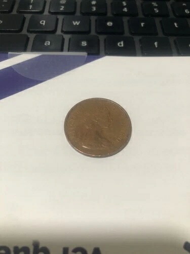 1971年 英国 2 フェンス エリザベス11世 コイン レア