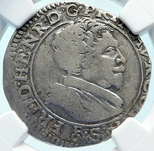 1625-47年 封建時代フランス オラニエ公 フレデリック・ヘンリー オールドシルバー NGCコイン i83740