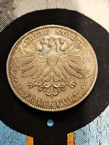 1842年フランクフルト2ターラー硬貨