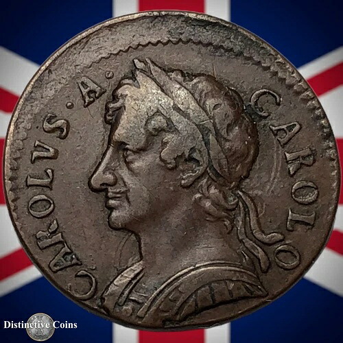イギリス 1675 10%オフ センターファージング 1/4d GB3150