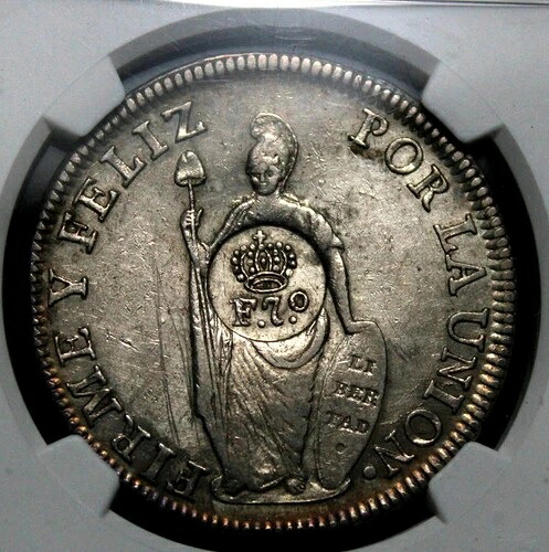 フィリピン 1834 8 レアル C/S 1832 ペルー 8 レアル Exlnt Details NGC XF 725-1005