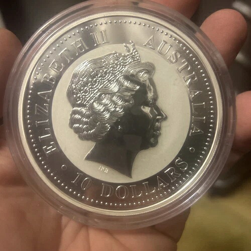 2005年 10ドル オーストラリア パース造幣局 10オンス 銀貨 酉年 シリーズ I BU造幣局