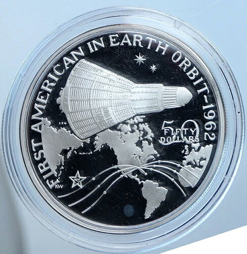 1989年 マーシャル諸島 軌道上最初のアメリカ人 プルーフ銀貨 50ドル i114592 156,750円