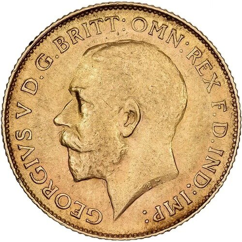[#1117271] 南アフリカ、ジョージ5世、1/2ソブリン金貨、1925年、プレトリア、金貨、AU(50-53