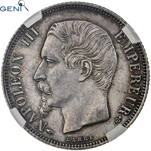 [#1046706] フランス、ナポレオン3世、フラン、1859年、パリ、銀、GENI、UNC、ガドゥリー：