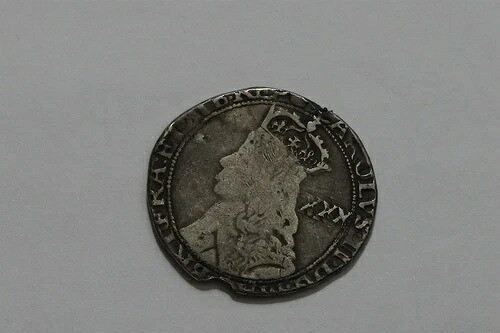 ?? ???? 英国 GB ハーフクラウン チャールズ2世 第3回発行クラウン m/m S.3321 12.66Gr B73 #2