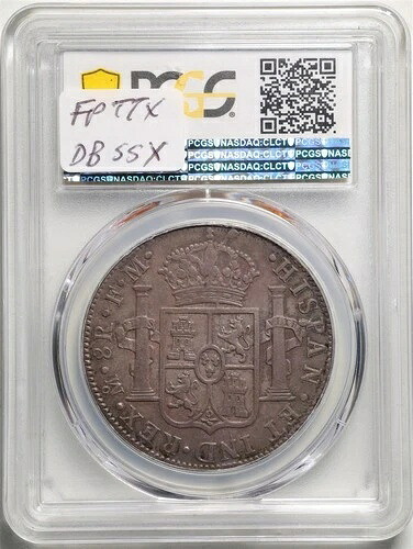 メキシコ 1790-Mo FM 8R Charles IV 8 Reales AU50 PCGS 37987064 KM#107 Calico-682