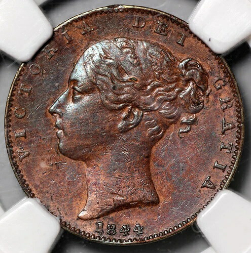 1844年 イギリス ファーシング金貨 NGC XF 詳細