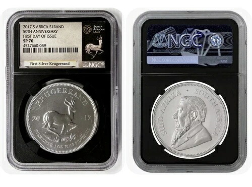 2017 NGC SP70 S1Rand ブラックコア - FDOI 南アフリカ建国50周年記念 privy mark 73,205円