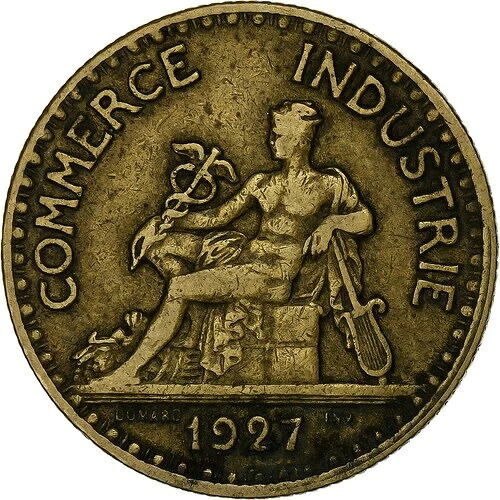 [#1309185] フランス、2フラン、シャンブル・ド・コマース、1927年、パリ、キュプラアルミニウム、｜WORLD RESOURCE【QUEEN店】