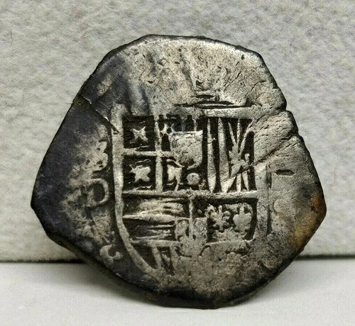 希少なスペイン銀貨、2レアル - マクキン 1556-1598。 71,995円