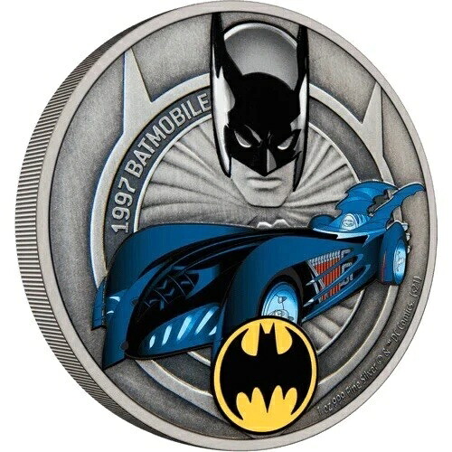 バットモービル 1997 DCコミックス 1オンス シルバーコイン 2ドル ニウエ 2021