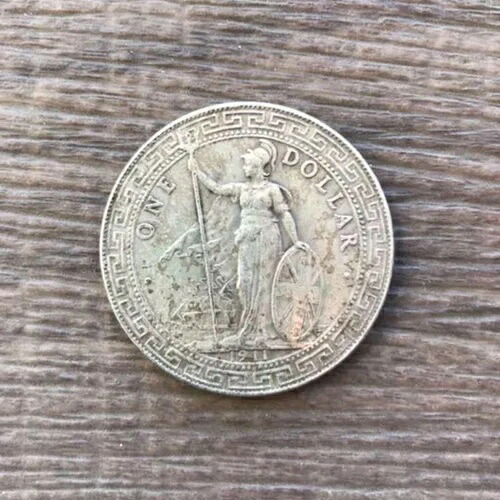 古いコインは希少！英国貿易銀行 1911