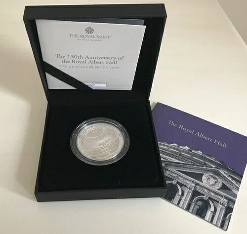 Simply-Coins~ 2021年 シルバープルーフ ロイヤルアルバートホール 5ポンドコイン