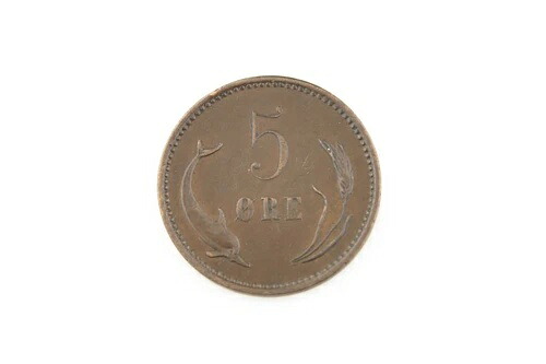 1906-H デンマーク 5 鉱石コイン CH-AU コペンハーゲン チョイス ほぼ未使用 KM#794.2