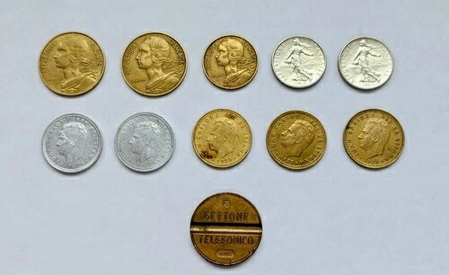 ??11 ヨーロッパ コイン フランス スペイン イタリア 1963 ～ 1987 ユーロ以前 Gettone Telefonico｜WORLD RESOURCE【QUEEN店】